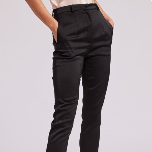 Generation Love Sz 14 Jasper Satin Pant Skinny High Waist‎ Ankle Length Business - Picture 1 of 5